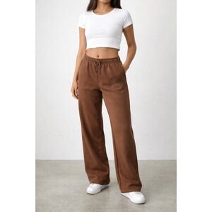 Originals Brooklyn Cloth Womens Brown Fleece Jogger Sweatpants Size M NWT